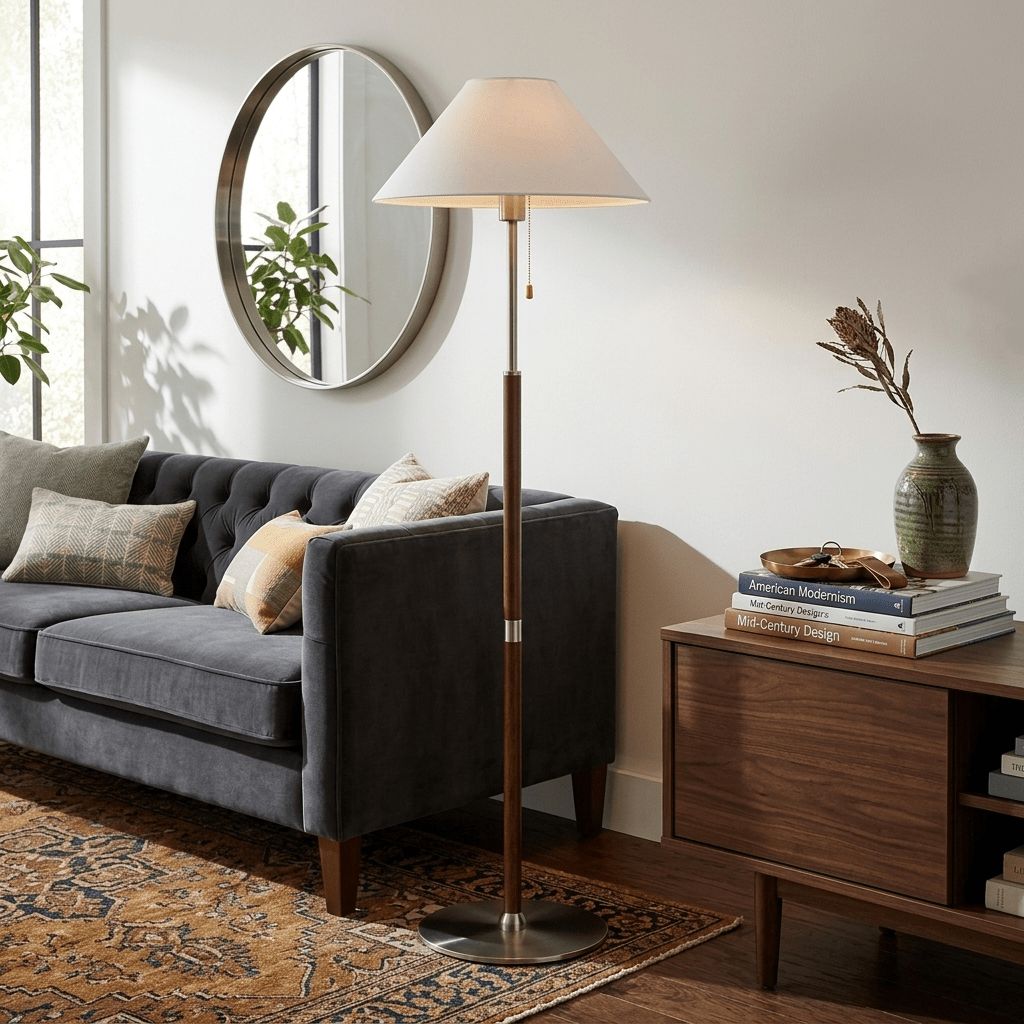 Floor Lamp with Wood — Floor Lamp | Maison Monashee — view 7