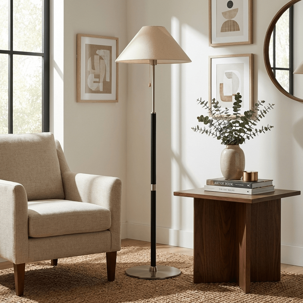 Floor Lamp with Wood — Floor Lamp | Maison Monashee — view 8