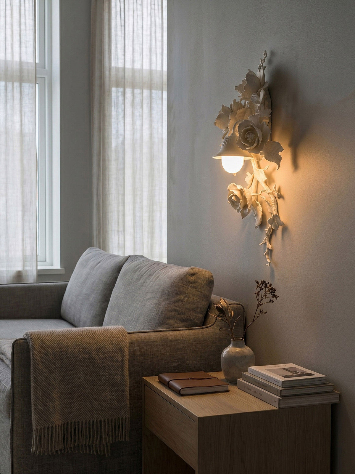 Floral Wall Sconce Light — Wall Sconce | Maison Monashee — view 6