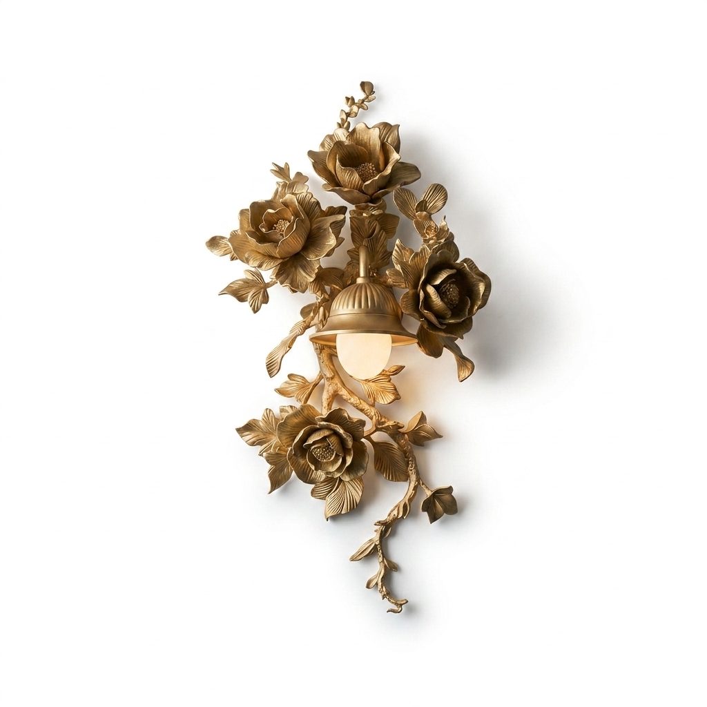 Floral Wall Sconce Light — Wall Sconce | Maison Monashee — view 7