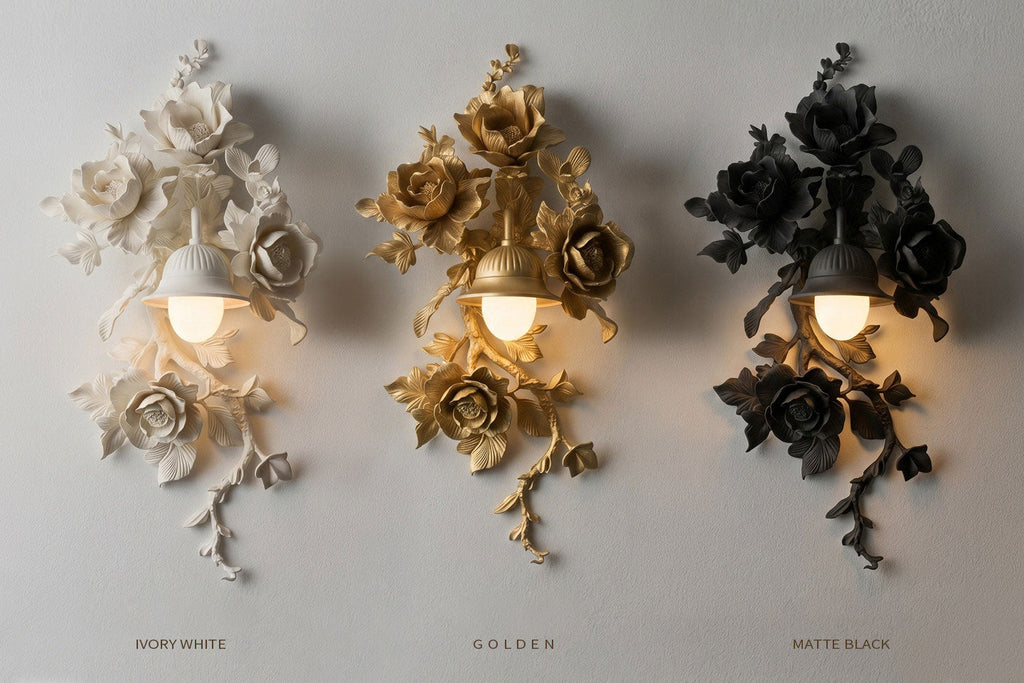 Floral Wall Sconce Light — Wall Sconce | Maison Monashee — view 10