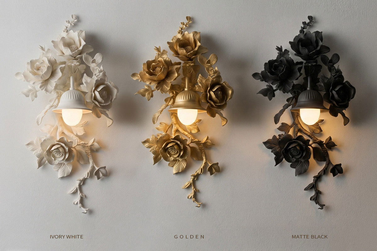 Floral Wall Sconce Light — Wall Sconce | Maison Monashee — view 10