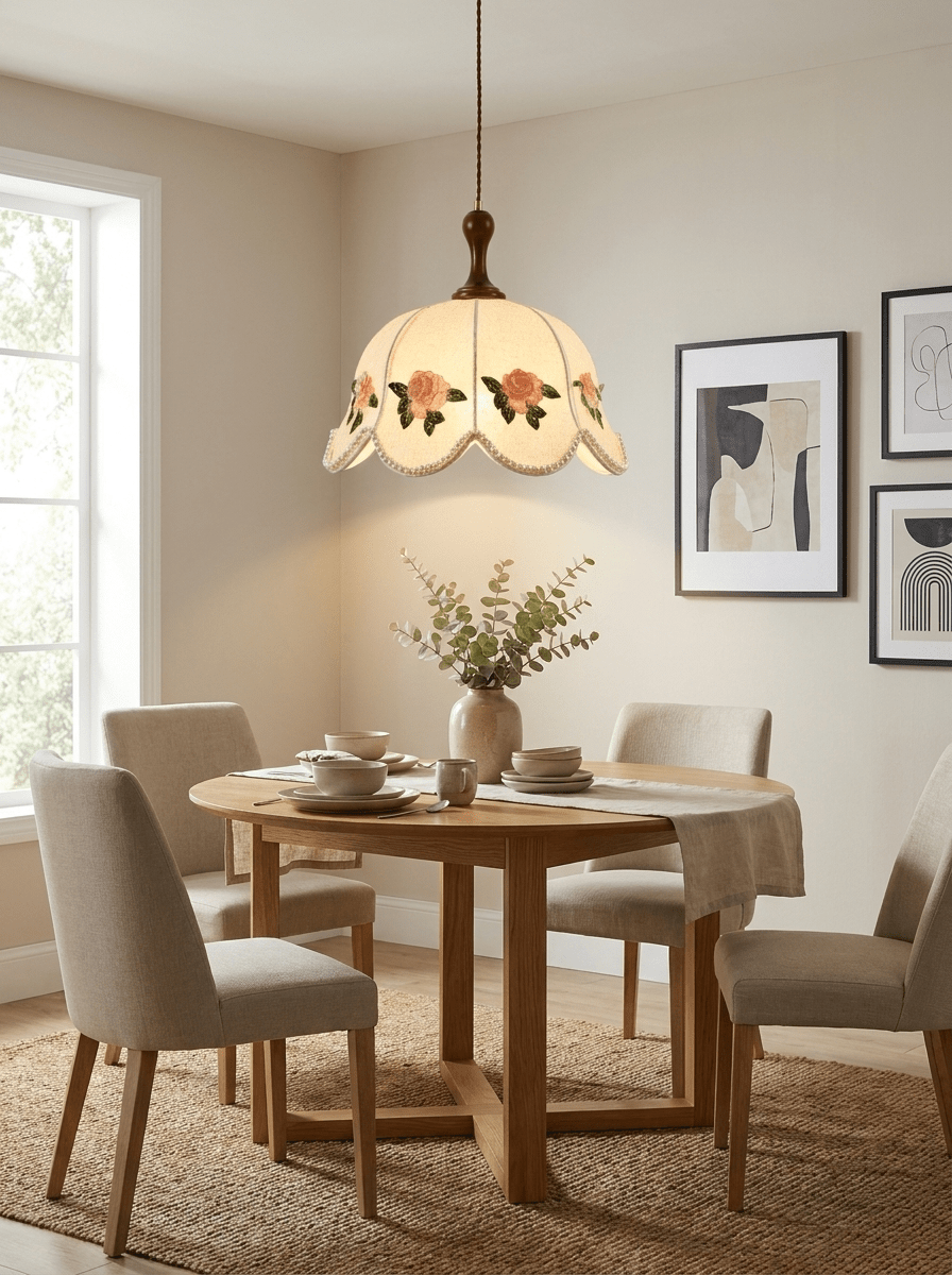 Fabric Pendant Light Fixture — Pendant Light | Maison Monashee — view 11