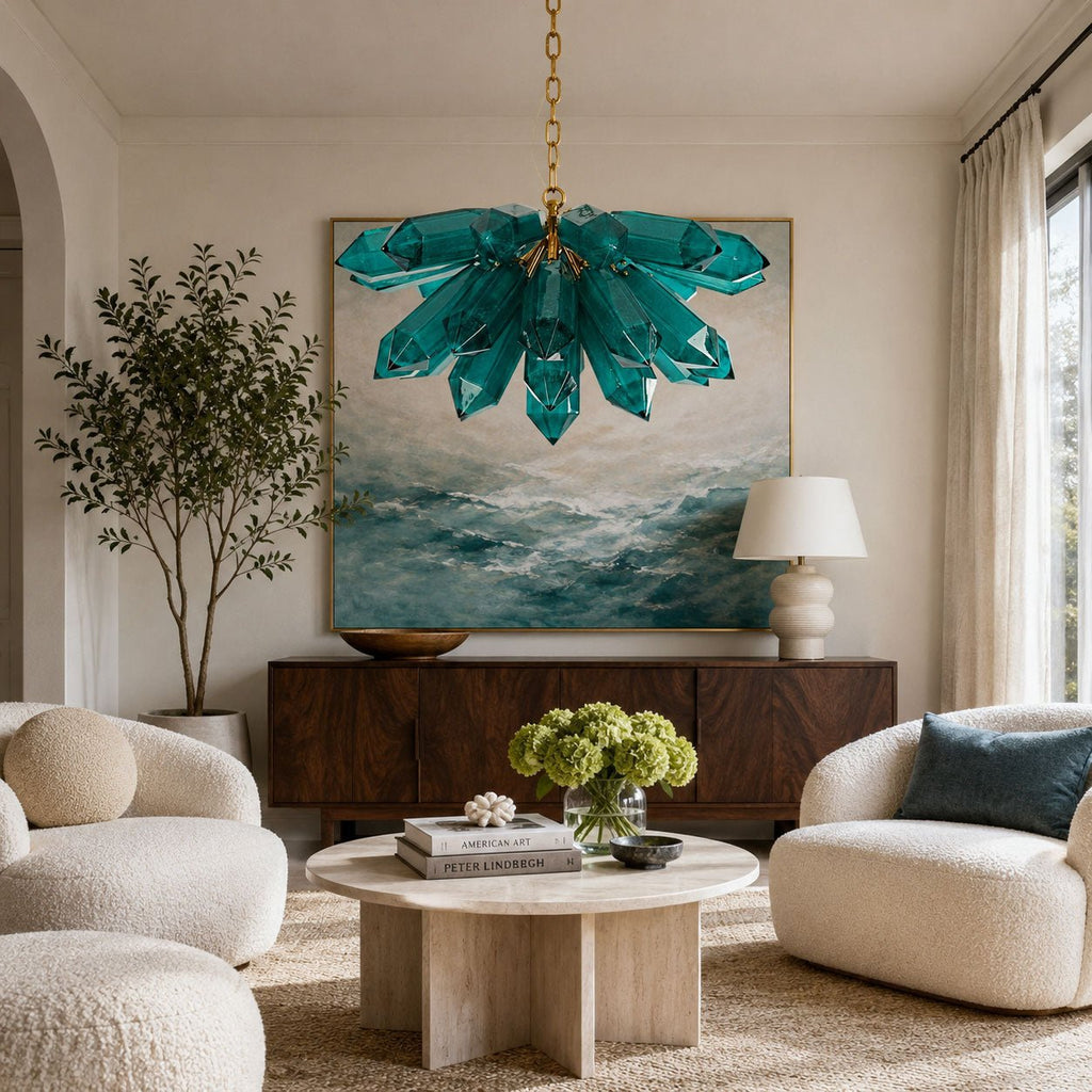 Modern Crystal Chandelier for Living Room — Chandelier | Maison Monashee — view 3