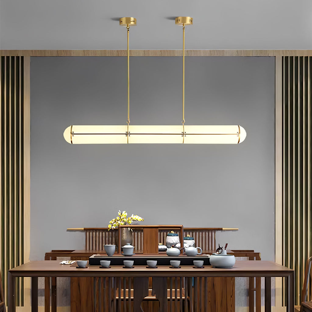 Round Linear Pendant Light — Pendant Light | Maison Monashee — view 13