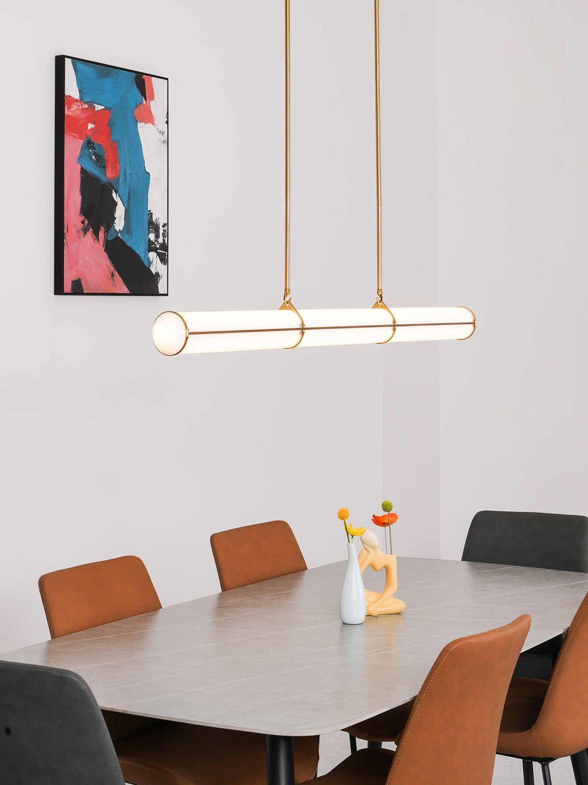 Round Linear Pendant Light — Pendant Light | Maison Monashee — view 20