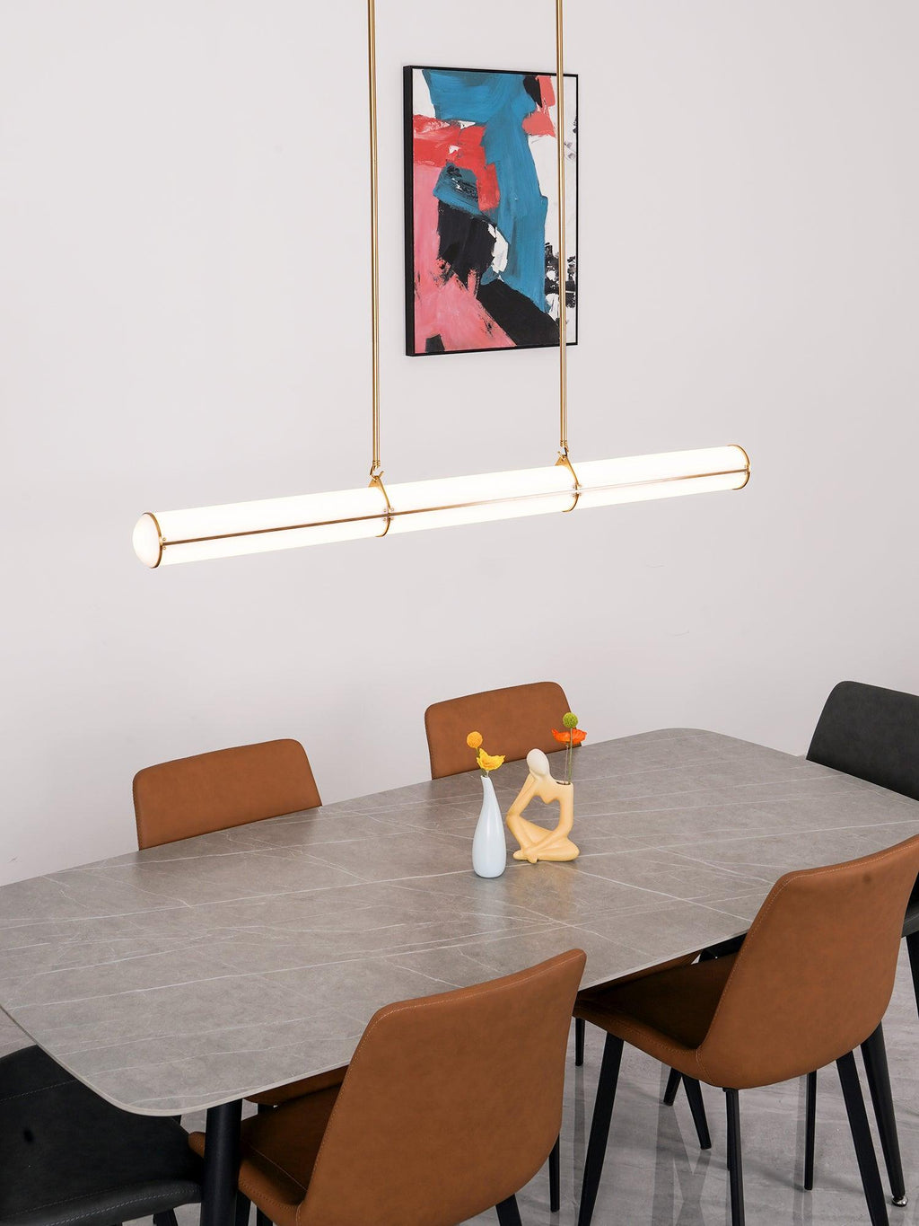 Round Linear Pendant Light — Pendant Light | Maison Monashee — view 22