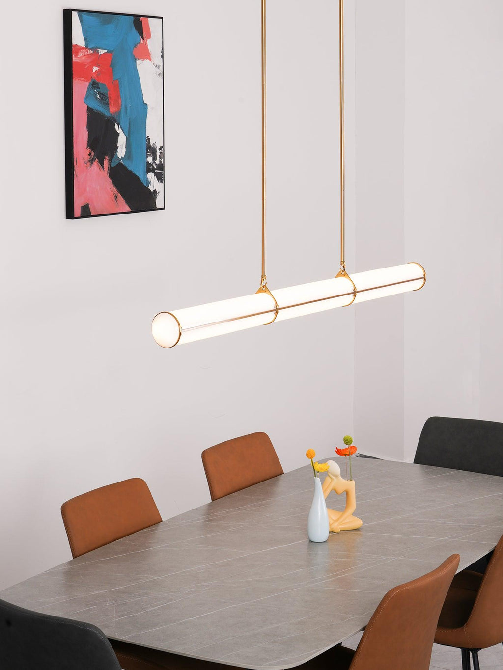Round Linear Pendant Light — Pendant Light | Maison Monashee — view 23