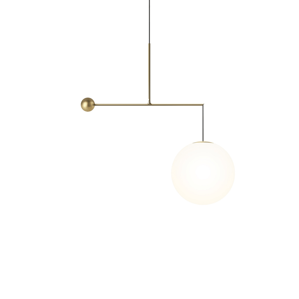 Black and Gold Globe Pendant Light — Pendant Light | Maison Monashee — view 8
