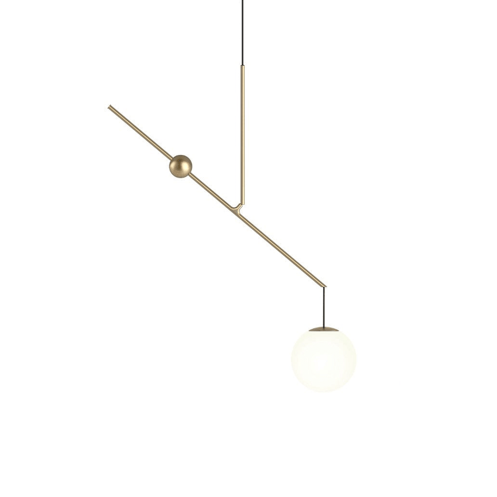 Black and Gold Globe Pendant Light — Pendant Light | Maison Monashee — view 9
