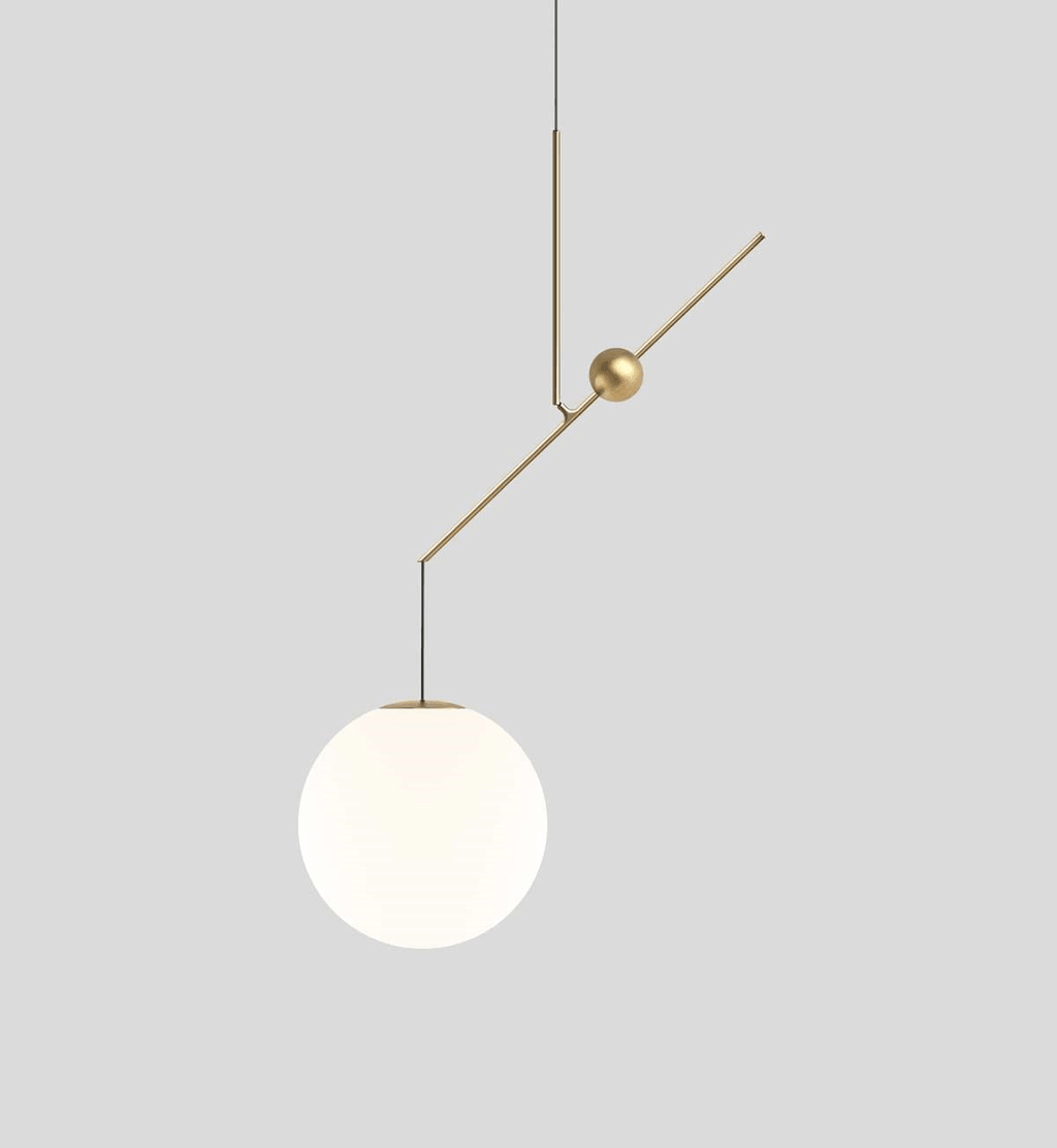 Black and Gold Globe Pendant Light — Pendant Light | Maison Monashee — view 12