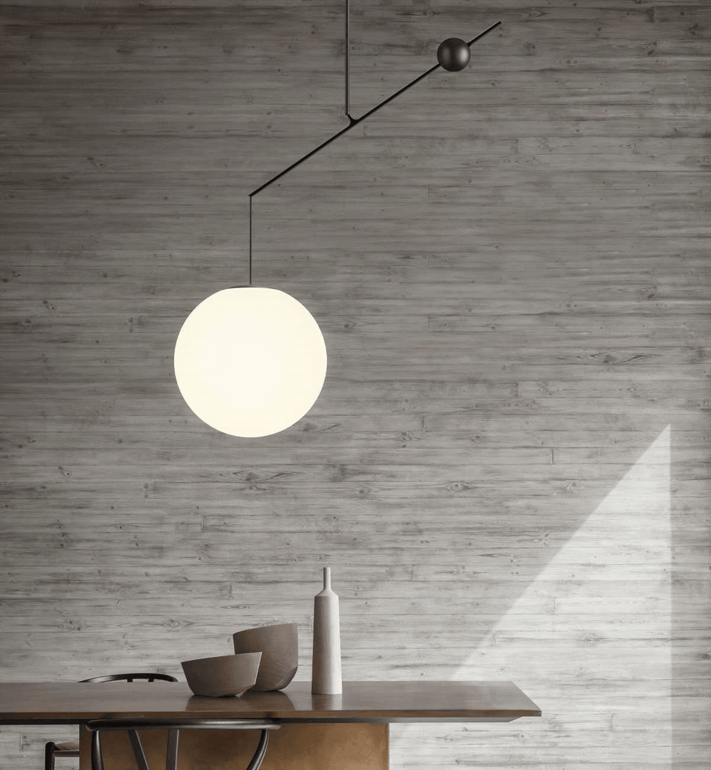 Black and Gold Globe Pendant Light — Pendant Light | Maison Monashee — view 16