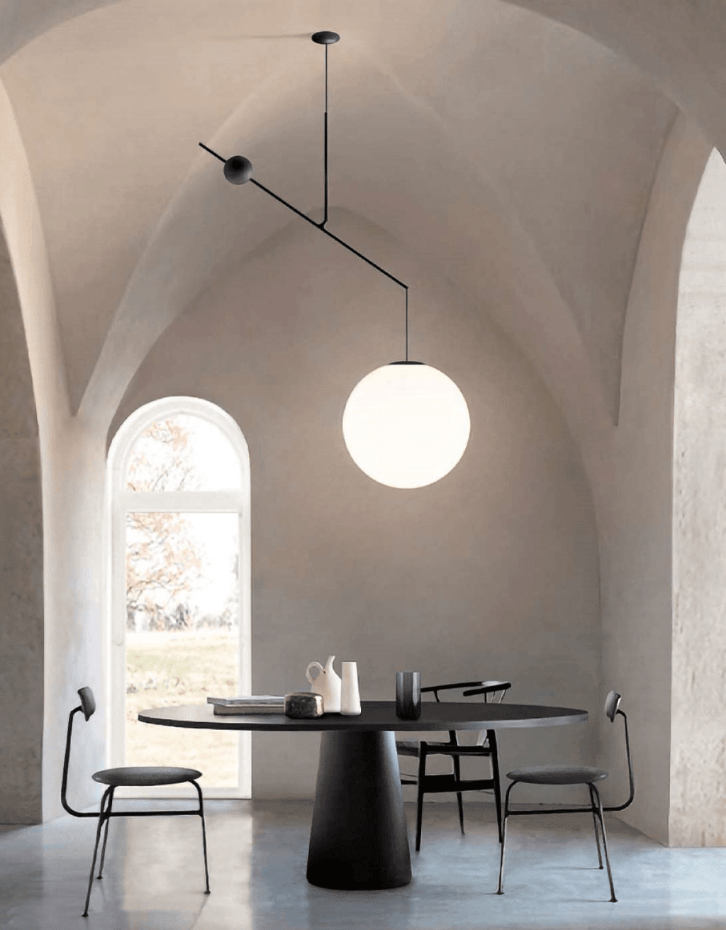 Black and Gold Globe Pendant Light — Pendant Light | Maison Monashee — view 17