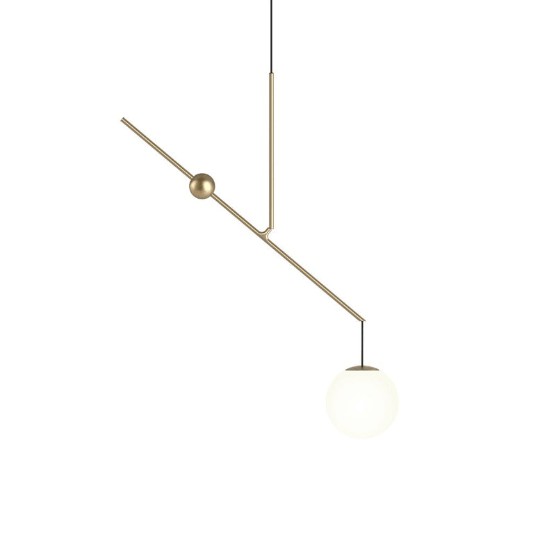 Black and Gold Globe Pendant Light — Pendant Light | Maison Monashee — view 13