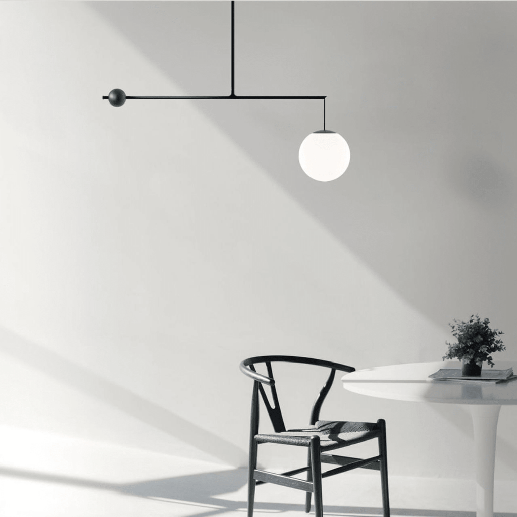 Black and Gold Globe Pendant Light — Pendant Light | Maison Monashee — view 18