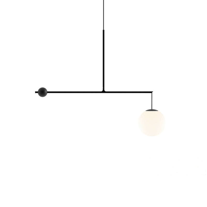 Black and Gold Globe Pendant Light — Pendant Light | Maison Monashee — view 14
