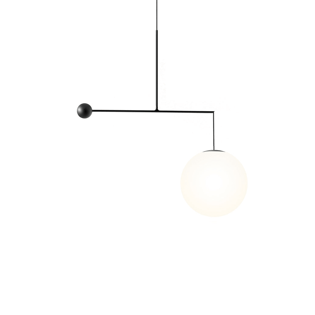 Black and Gold Globe Pendant Light — Pendant Light | Maison Monashee — view 15