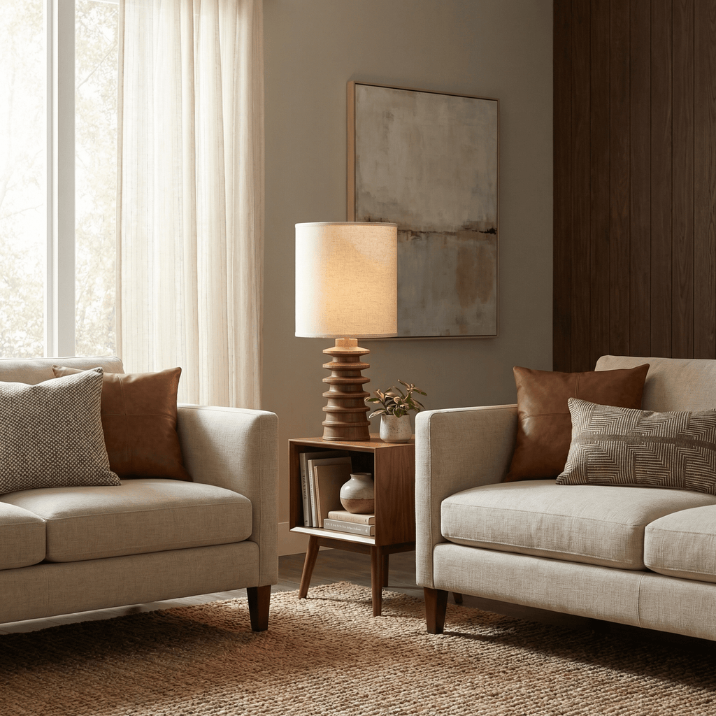 Modern Wood Desk Lamp — Table Lamp | Maison Monashee — view 9