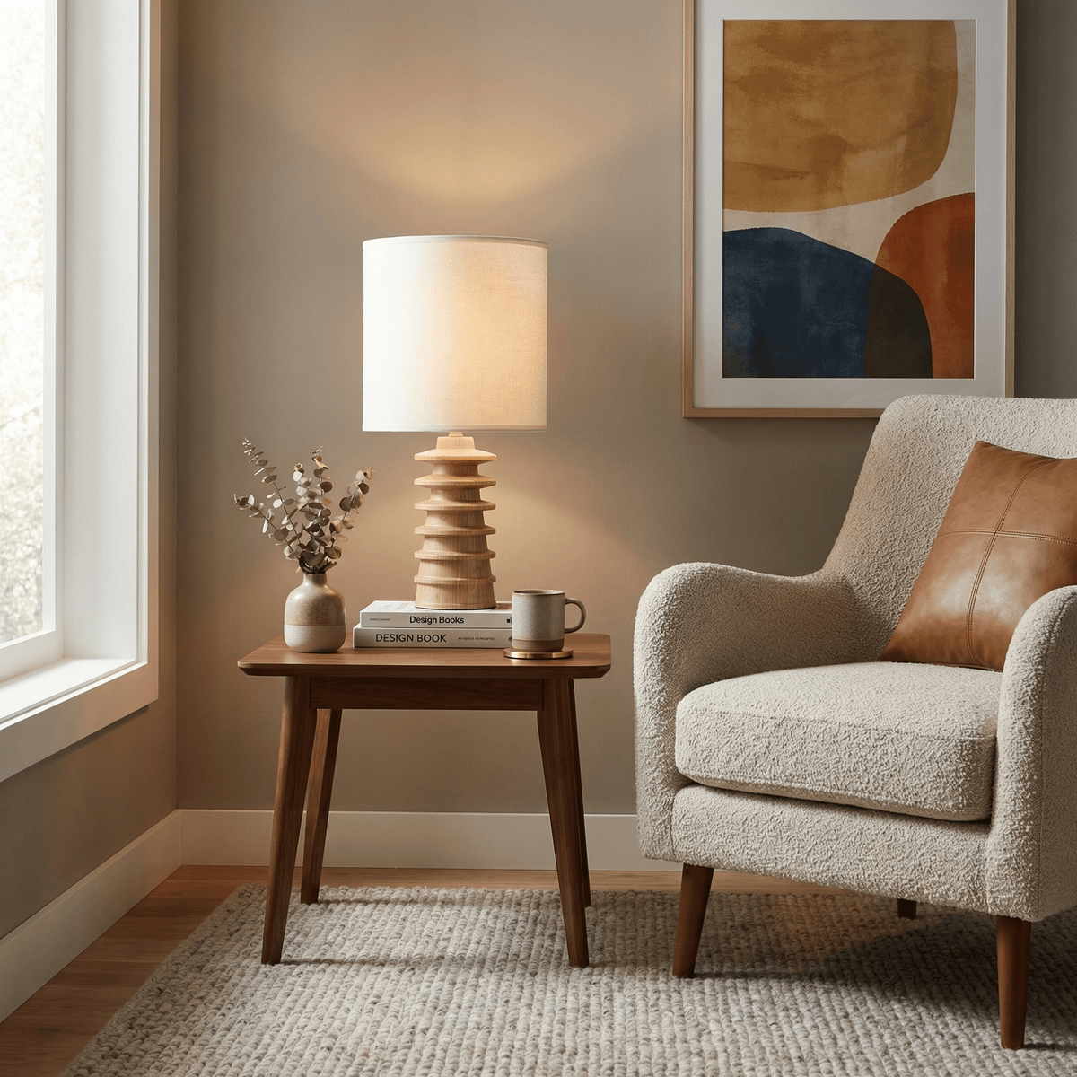 Modern Wood Desk Lamp — Table Lamp | Maison Monashee — view 4