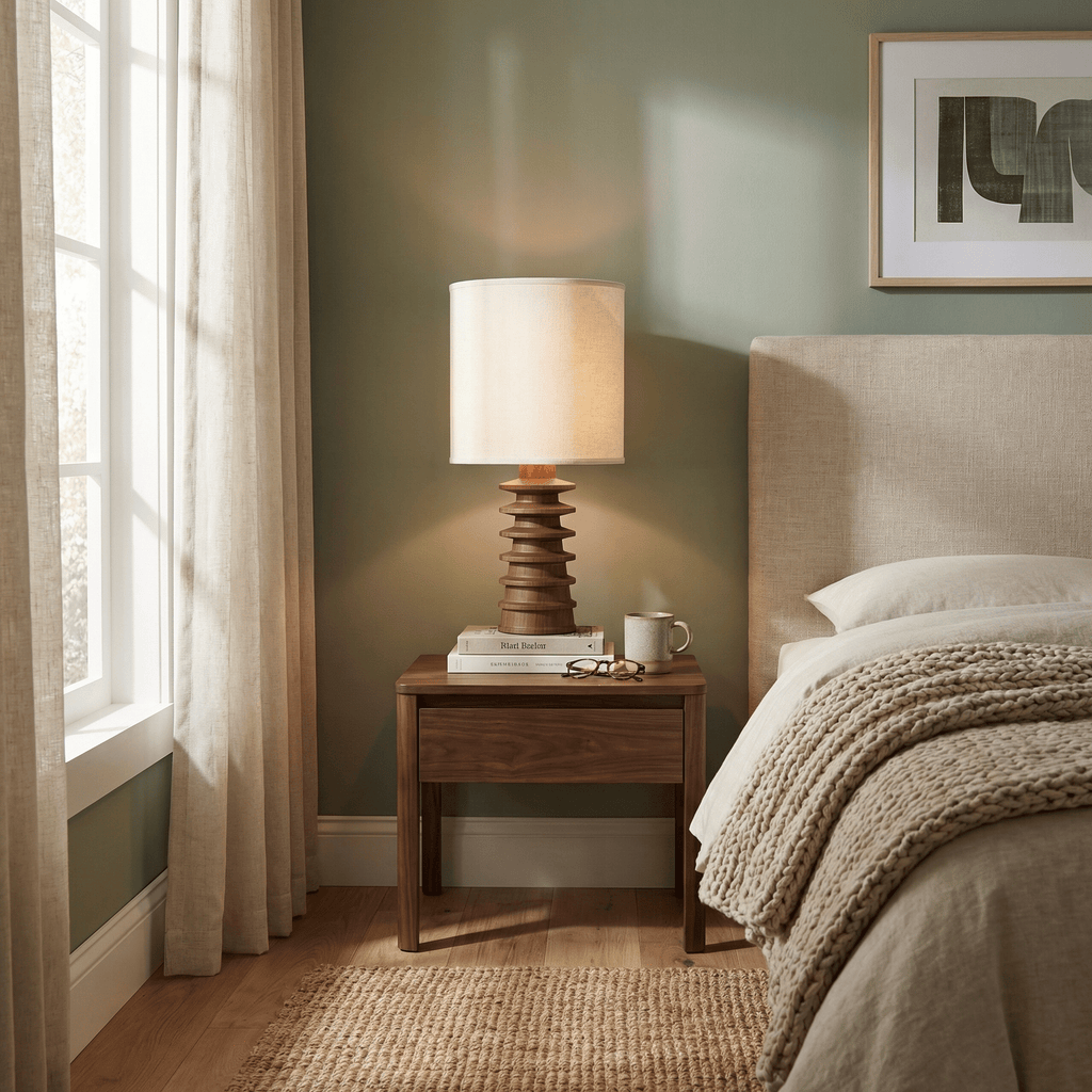 Modern Wood Desk Lamp — Table Lamp | Maison Monashee — view 5
