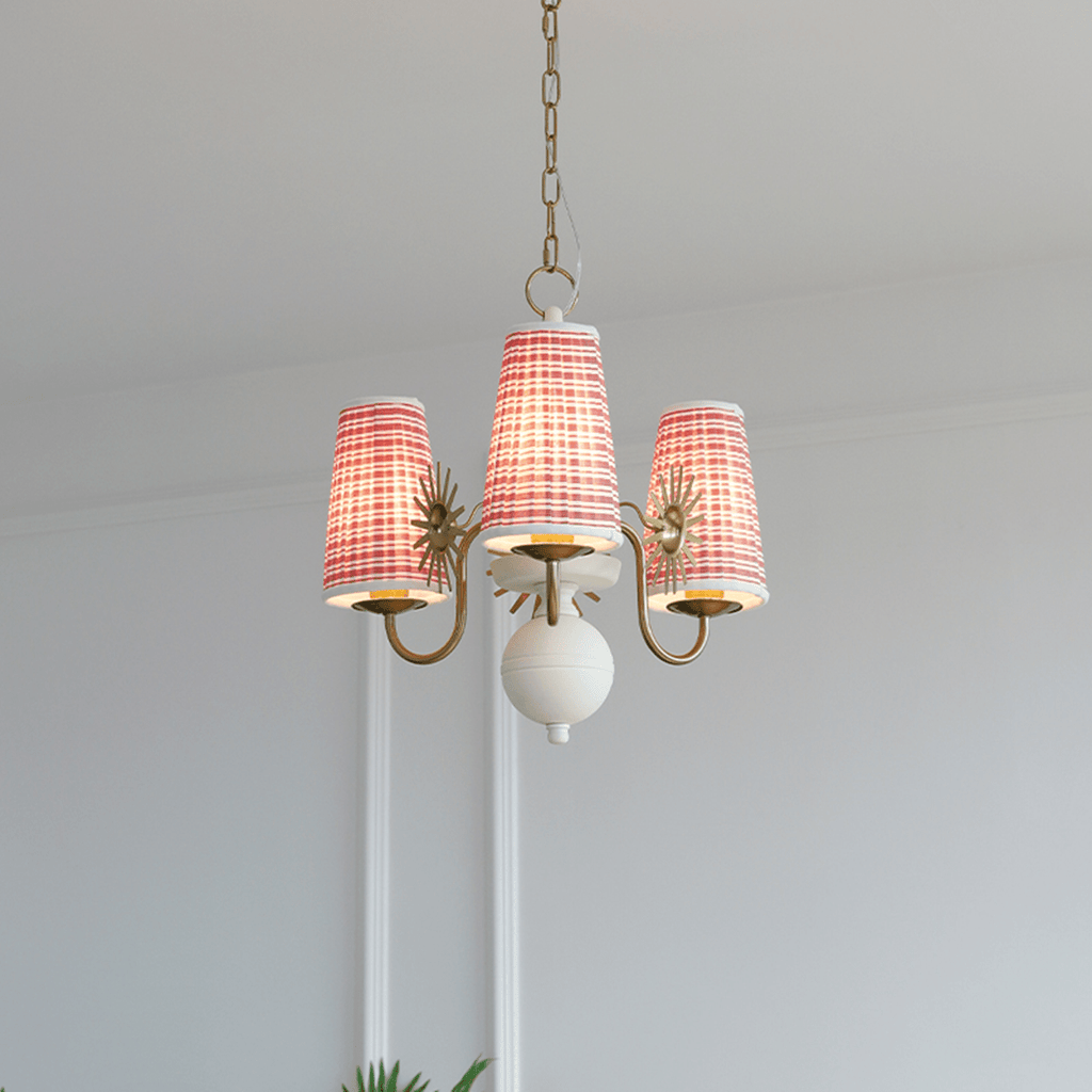Fabric Drum Chandelier — Chandelier | Maison Monashee — view 11