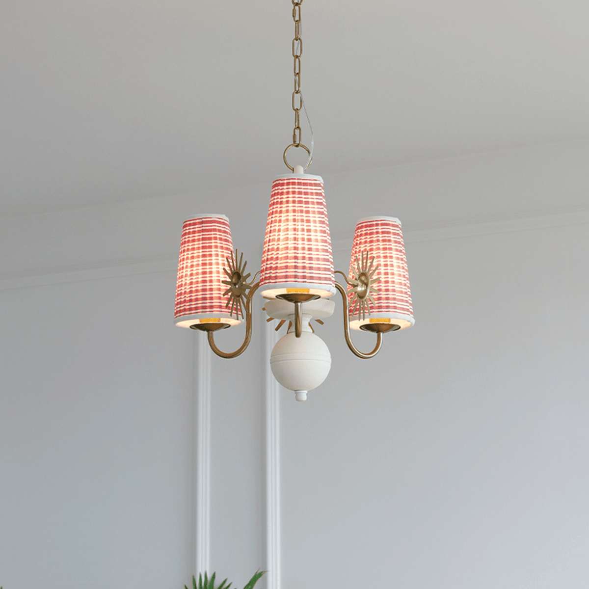 Fabric Drum Chandelier — Chandelier | Maison Monashee — view 11