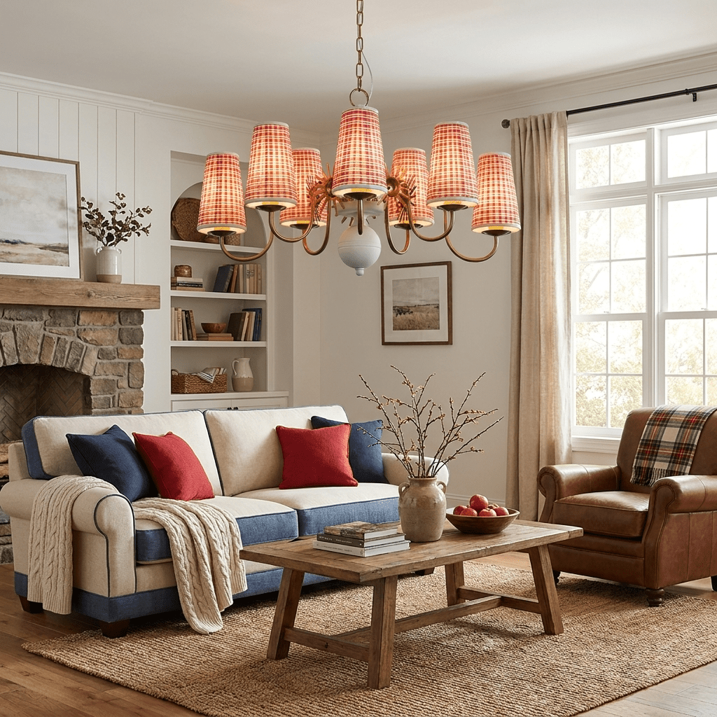 Fabric Drum Chandelier — Chandelier | Maison Monashee — view 6