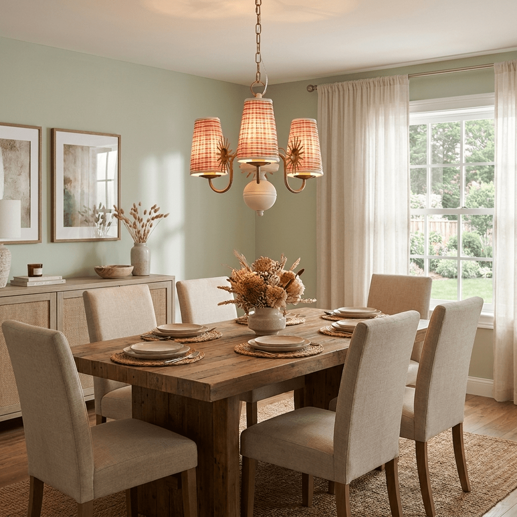 Fabric Drum Chandelier — Chandelier | Maison Monashee — view 7
