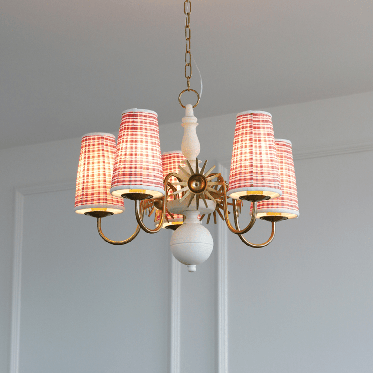 Fabric Drum Chandelier — Chandelier | Maison Monashee — view 10