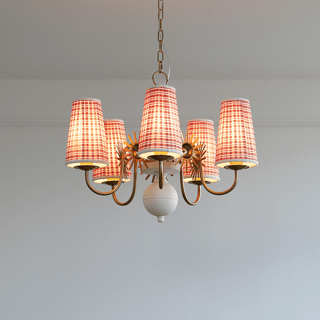 Fabric Drum Chandelier — Chandelier | Maison Monashee — view 5