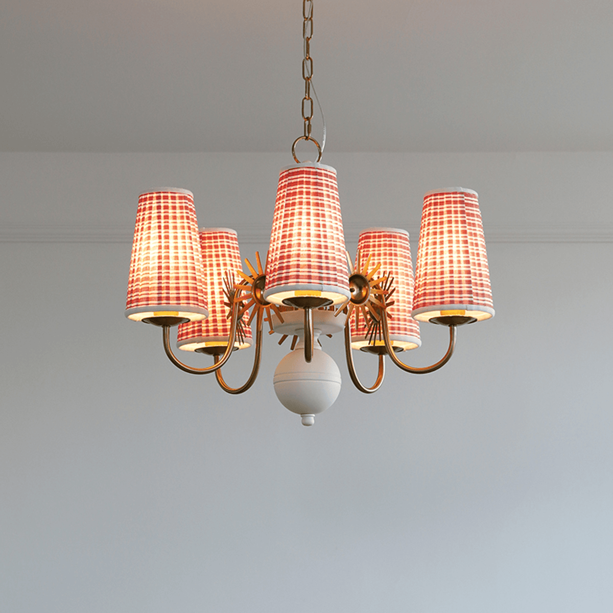 Fabric Drum Chandelier — Chandelier | Maison Monashee — view 5
