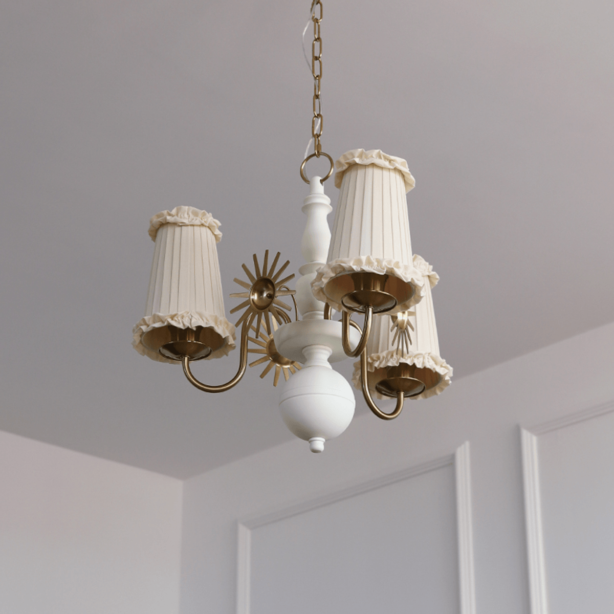 Fabric Drum Chandelier — Chandelier | Maison Monashee — view 15