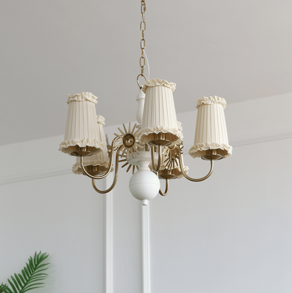 Fabric Drum Chandelier — Chandelier | Maison Monashee — view 14