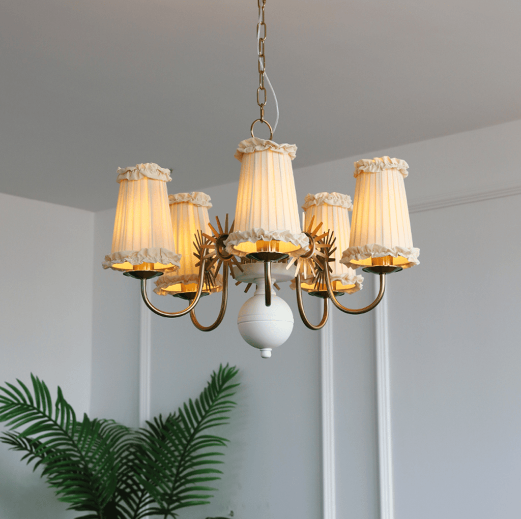 Fabric Drum Chandelier — Chandelier | Maison Monashee — view 13