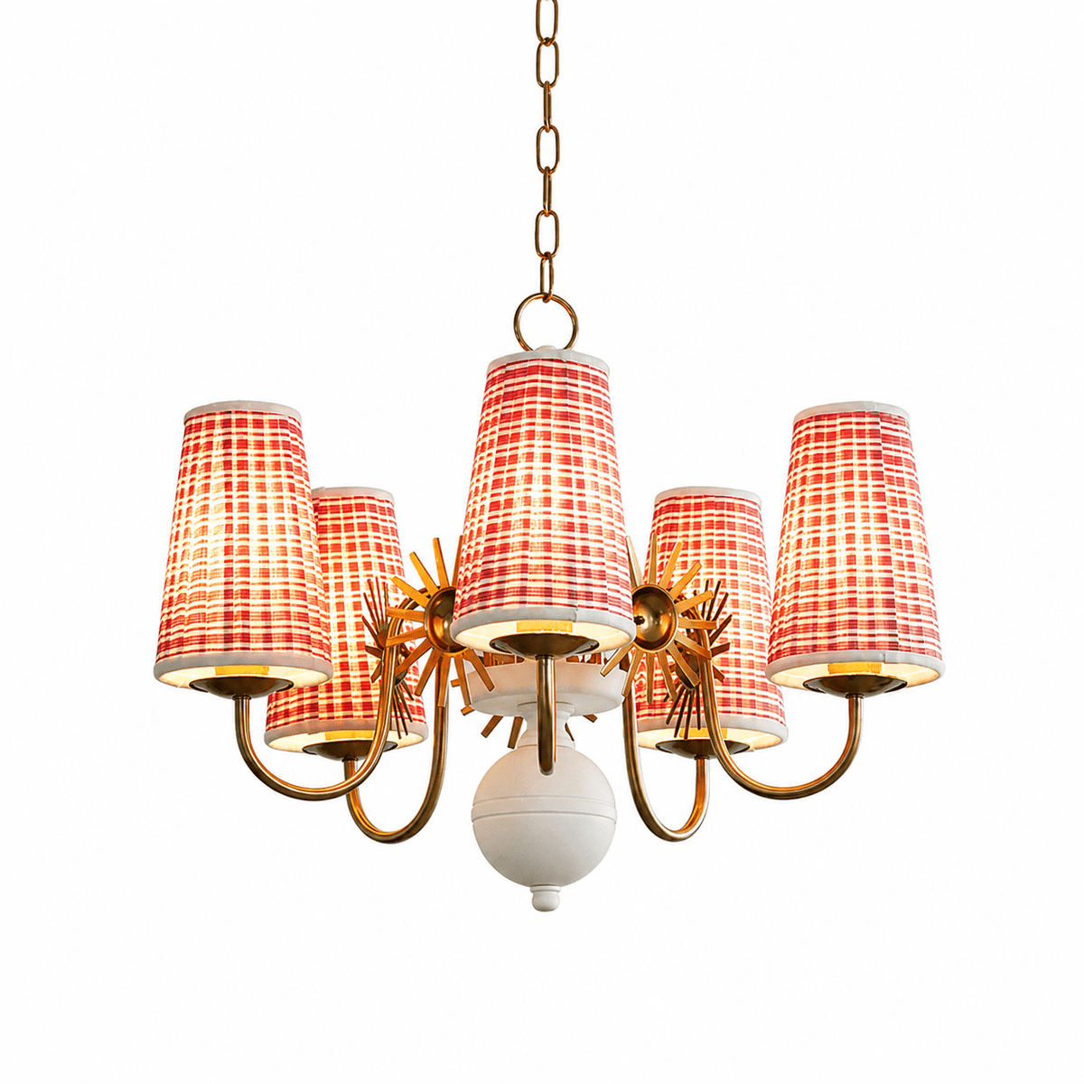 Fabric Drum Chandelier — Chandelier | Maison Monashee — view 12