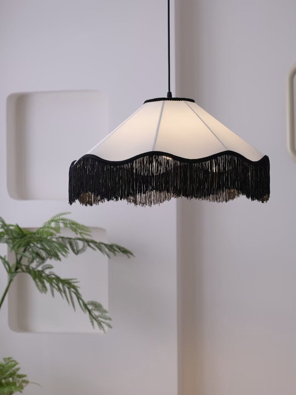Fabric Cone Pendant Light — Pendant Light | Maison Monashee — view 8