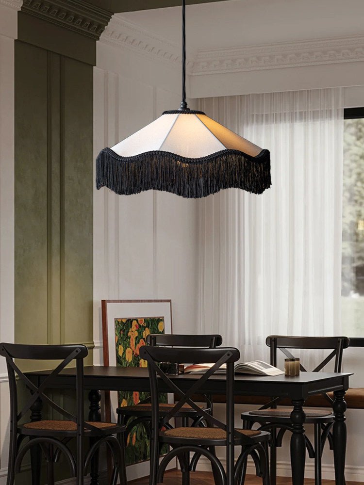 Fabric Cone Pendant Light — Pendant Light | Maison Monashee — view 4