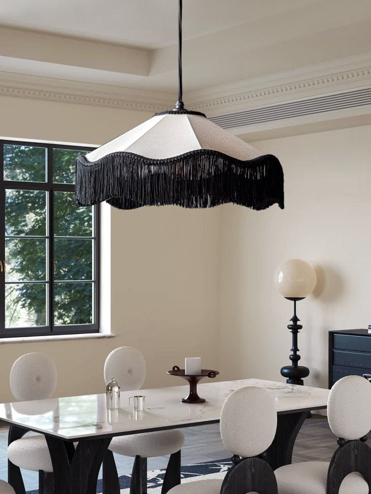 Fabric Cone Pendant Light — Pendant Light | Maison Monashee — view 6