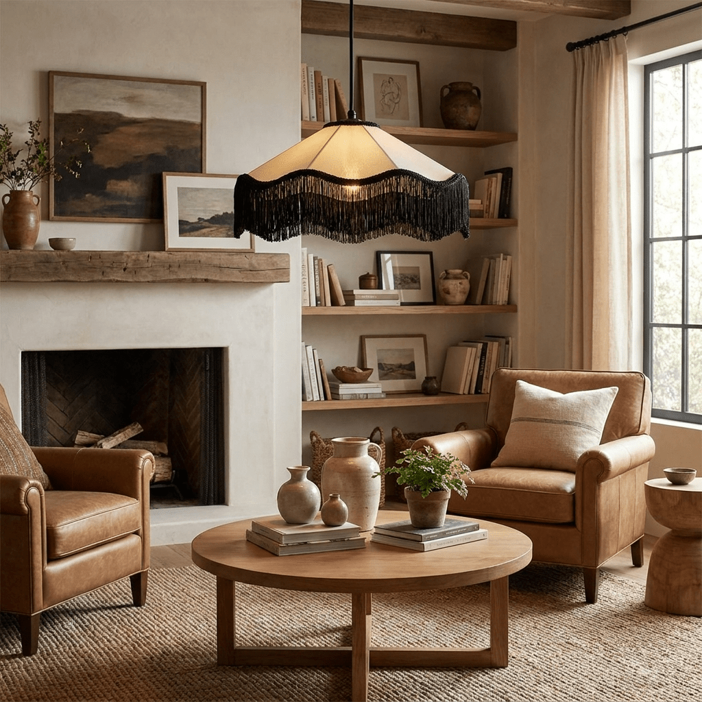 Fabric Cone Pendant Light — Pendant Light | Maison Monashee — view 2