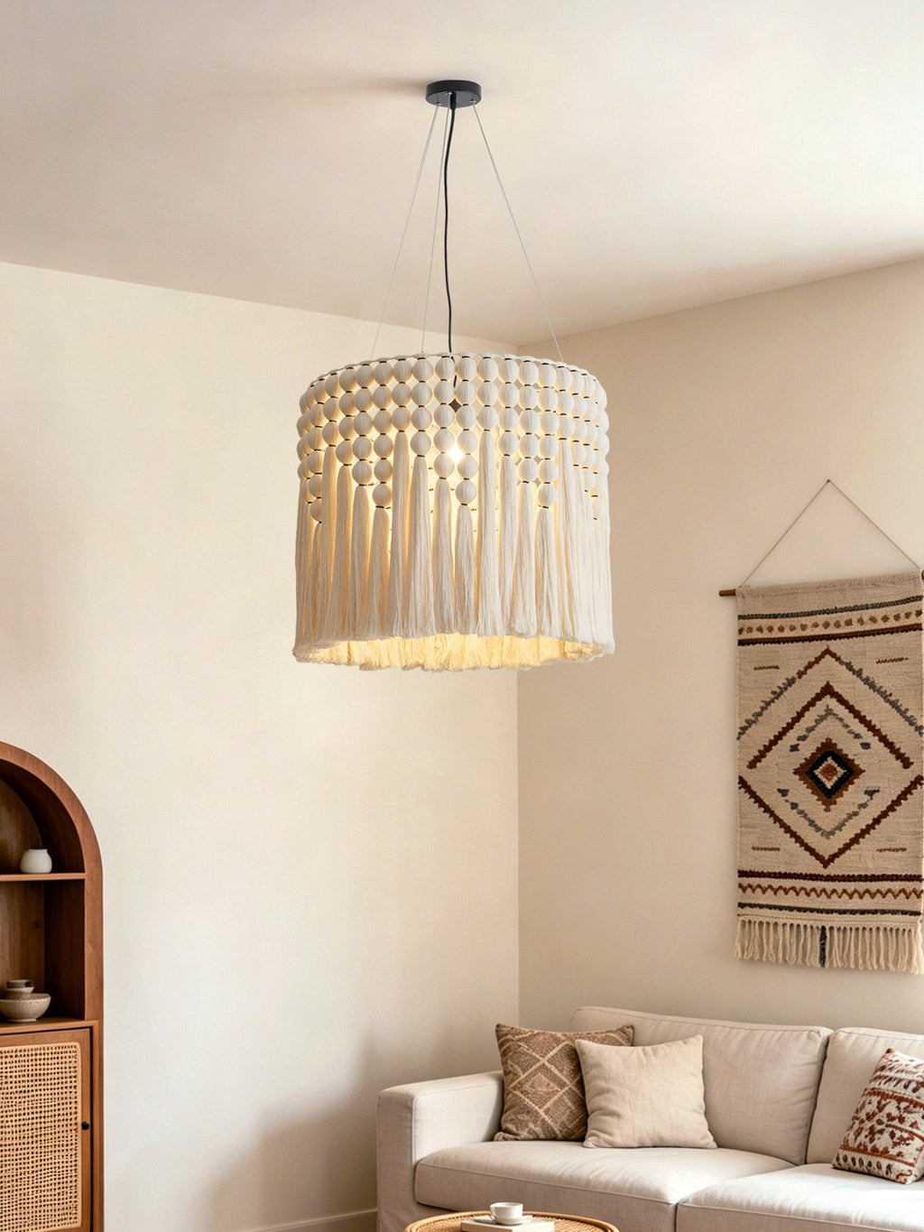 Single Drum Pendant Light — Pendant Light | Maison Monashee — view 6