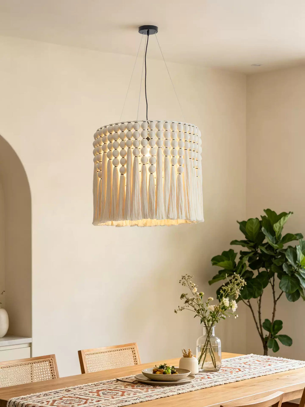 Single Drum Pendant Light — Pendant Light | Maison Monashee — view 8