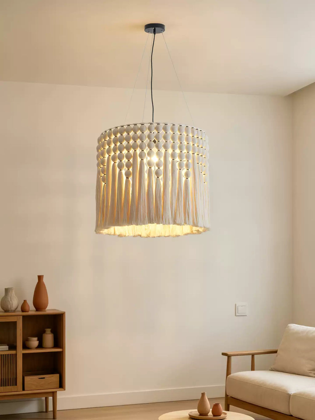 Single Drum Pendant Light — Pendant Light | Maison Monashee — view 9