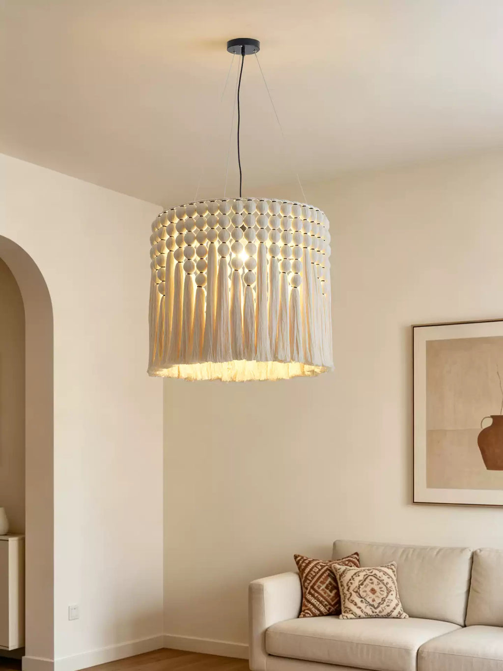 Single Drum Pendant Light — Pendant Light | Maison Monashee — view 10