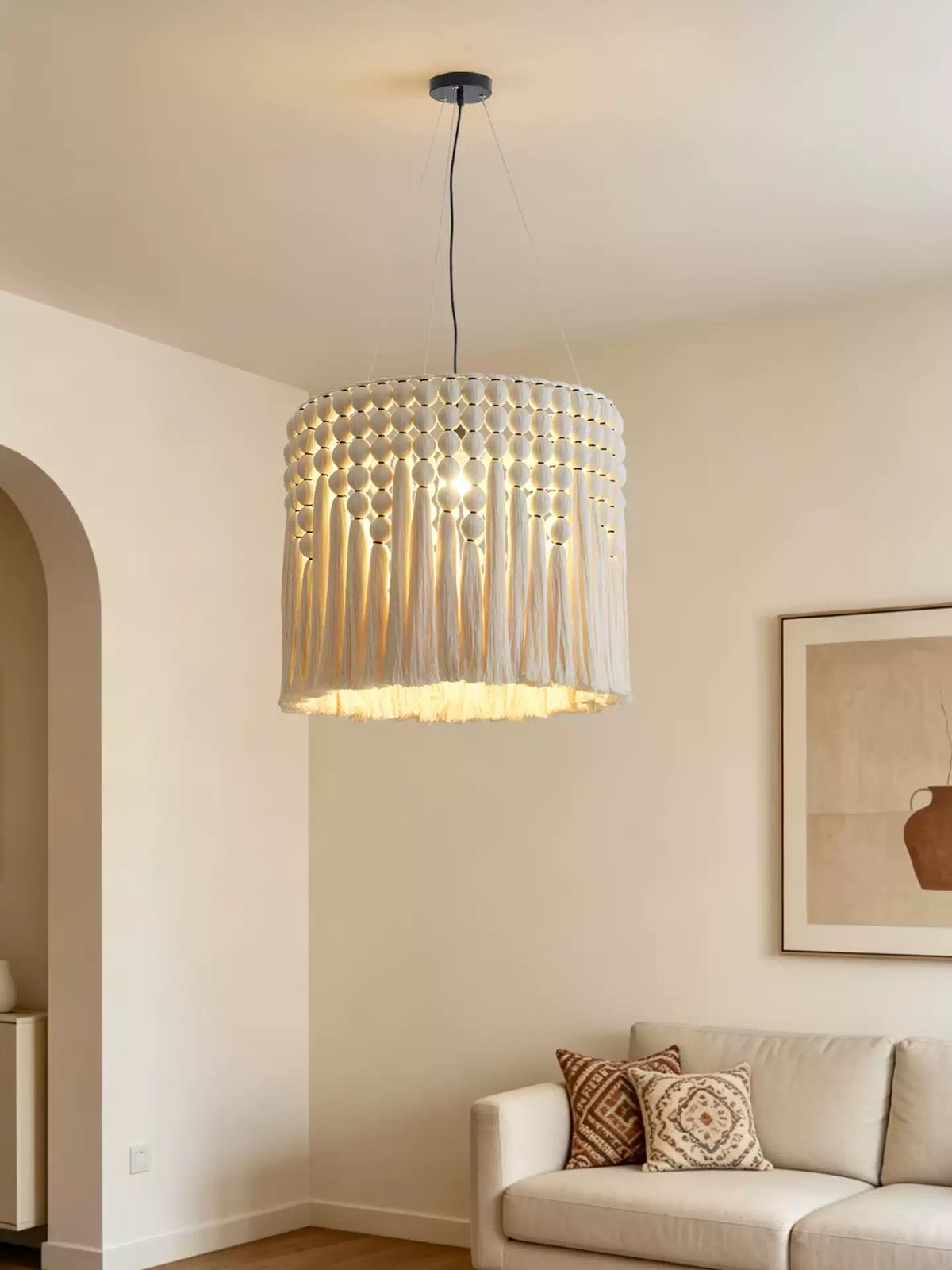 Single Drum Pendant Light — Pendant Light | Maison Monashee — view 10