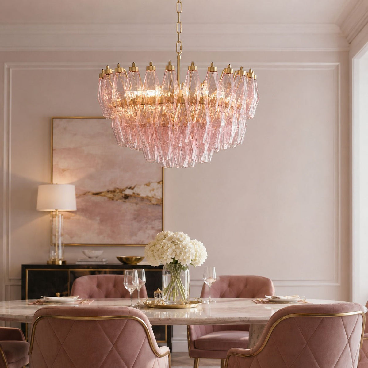Cut Glass Chandelier — Chandelier | Maison Monashee — view 6