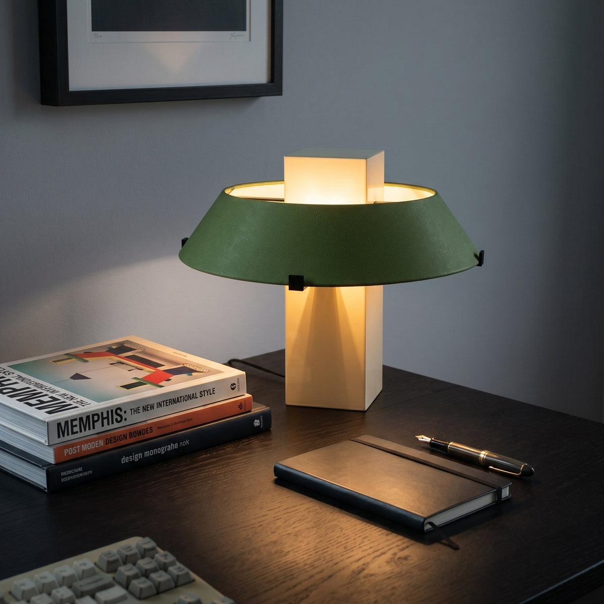 Green Lampshade Table Lamp — Table Lamp | Maison Monashee — view 5