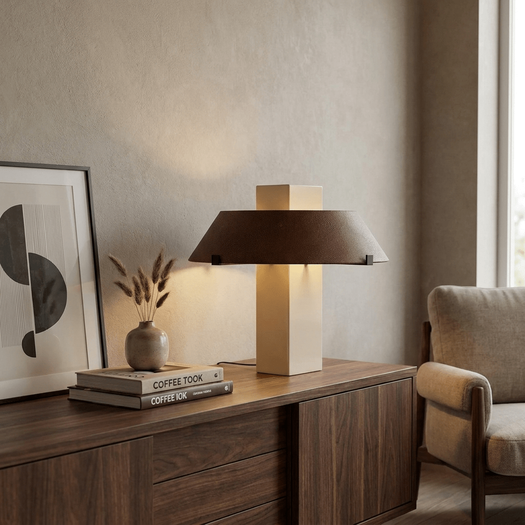 Green Lampshade Table Lamp — Table Lamp | Maison Monashee — view 3