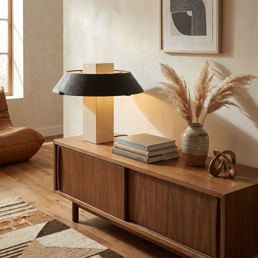 Green Lampshade Table Lamp — Table Lamp | Maison Monashee — view 4