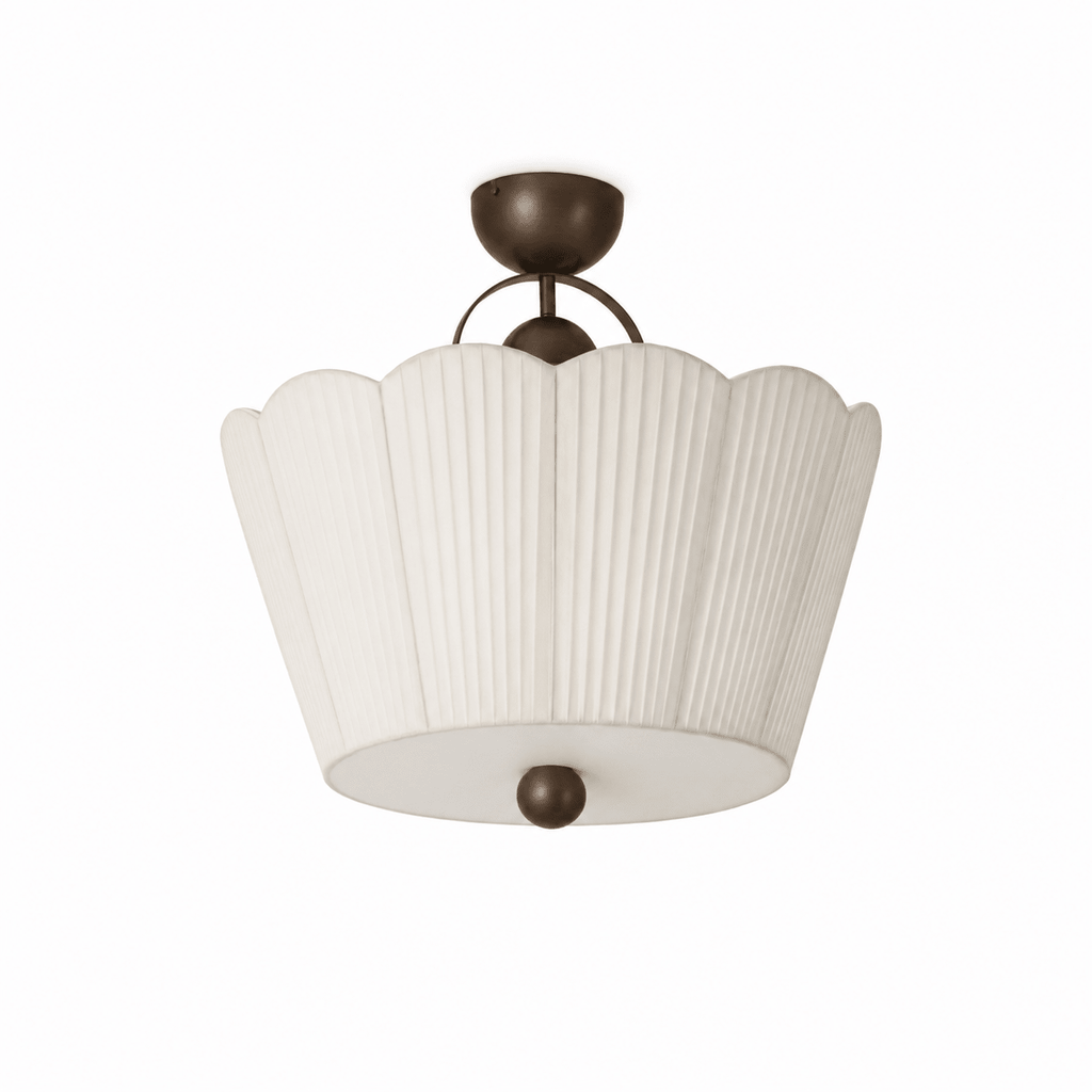 Pleated Semi-Flush Mount — Ceiling Light | Maison Monashee — view 13