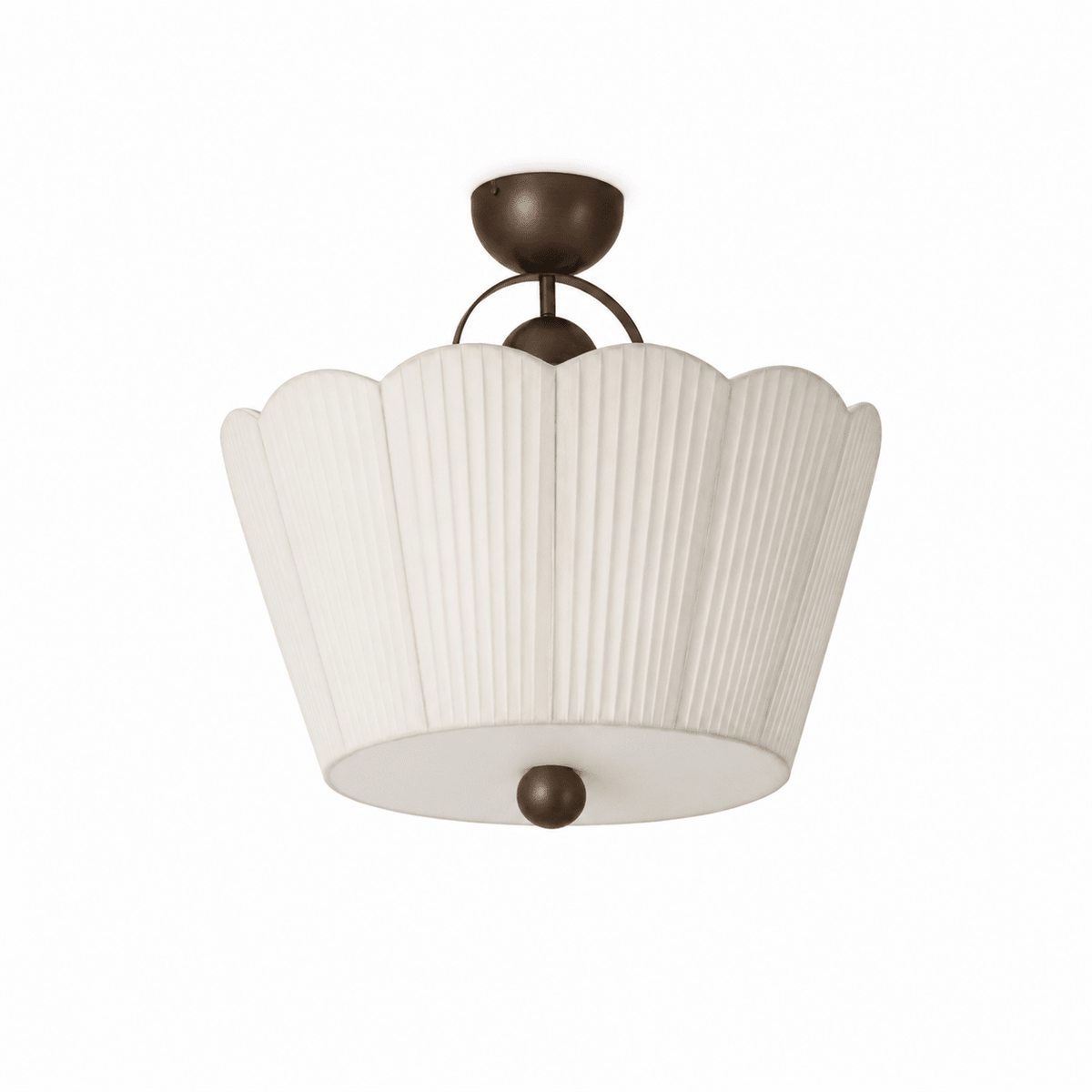 Pleated Semi-Flush Mount — Ceiling Light | Maison Monashee — view 13